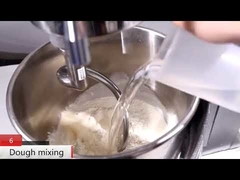 Commercial Hotel Restaurant High Speed Kitchen Food Mixer With Barrel Hook Dough Arm