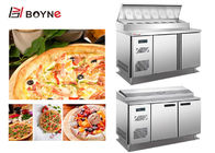 Air Cooled Pizza Table Commercial Kitchen Equipment Pizza Work Table With Chiller