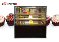 R134A Cake Display Case Black Three Layer Bread Chiller Showcase
