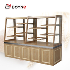 Tempered Glass Commercial Central Island Bread Cabinet For Coffee Shop